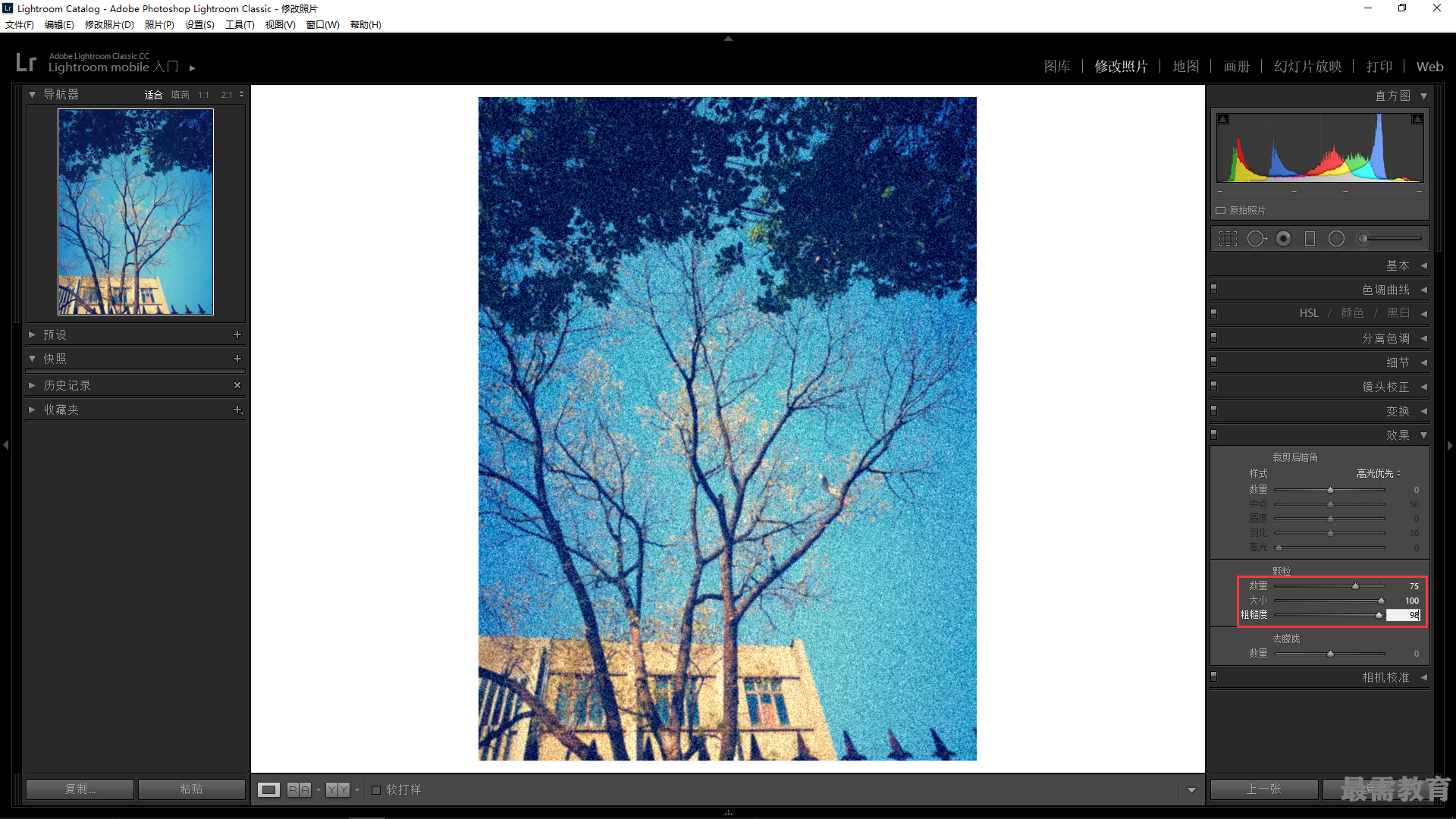 Photoshop2020教程——添加杂色制作噪点画面 - 最需教育