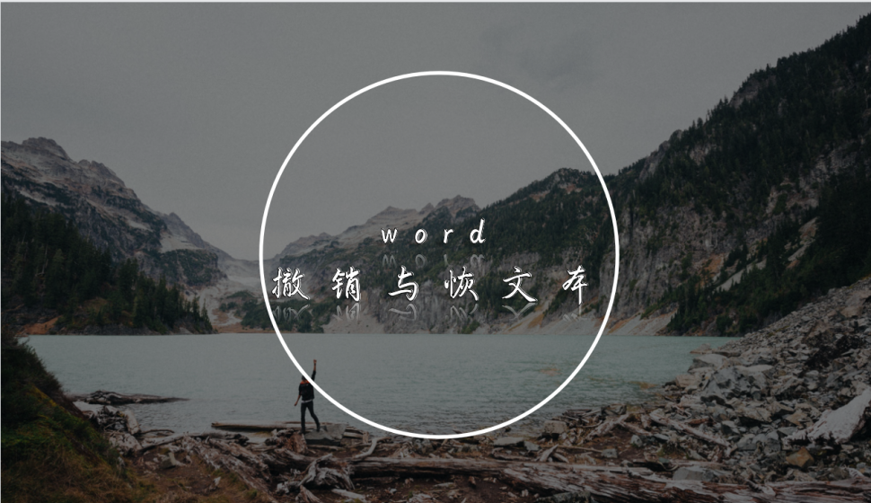 word 撤销与恢文本