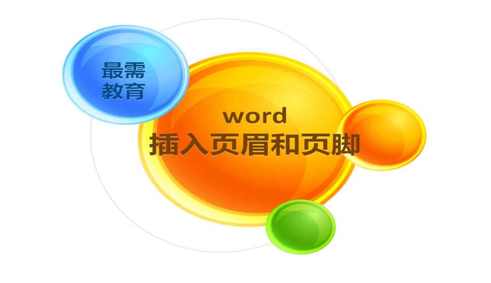 word 插入页眉和页脚