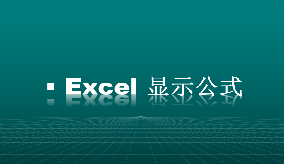  Excel 显示公式