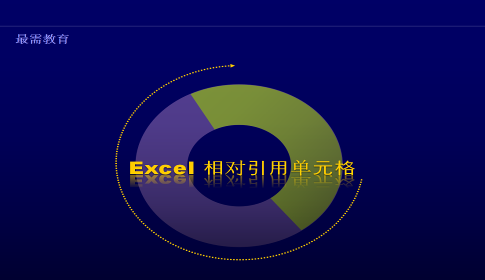 Excel 相对引用单元格