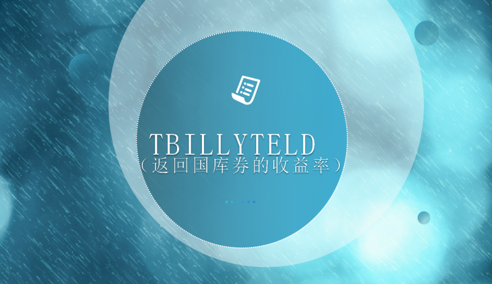 TBILLYTELD（返回国库券的收益率）